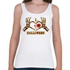 PRINTFASHION I love Halloween - Női atléta - Fehér női trikó