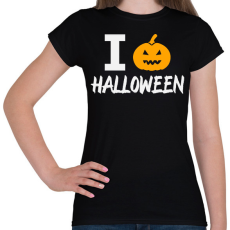 PRINTFASHION I love Halloween - Női póló - Fekete