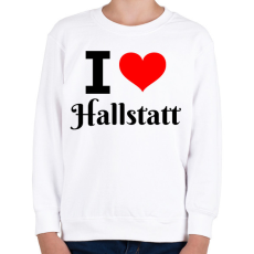 PRINTFASHION I love Hallstatt - Gyerek pulóver - Fehér