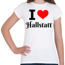 PRINTFASHION I love Hallstatt - Női póló - Fehér női póló