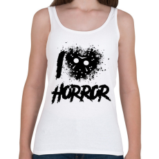 PRINTFASHION I love horror - Női atléta - Fehér