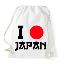 PRINTFASHION I love Japan 3 - Sportzsák, Tornazsák - Fehér tornazsák