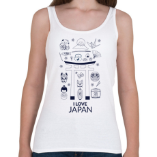 PRINTFASHION I LOVE JAPAN 5 - Női atléta - Fehér