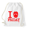 PRINTFASHION I love Jason! - Sportzsák, Tornazsák - Fehér