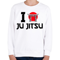 PRINTFASHION I love Ju Jitsu - Gyerek pulóver - Fehér