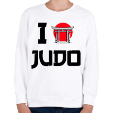 PRINTFASHION I love Judo - Gyerek pulóver - Fehér