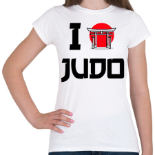 PRINTFASHION I love Judo - Női póló - Fehér női póló
