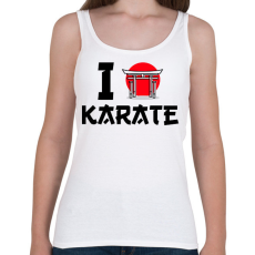 PRINTFASHION I love Karate - Női atléta - Fehér