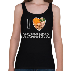 PRINTFASHION I love kocsonya - Női atléta - Fekete