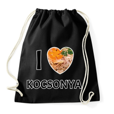 PRINTFASHION I love kocsonya - Sportzsák, Tornazsák - Fekete tornazsák