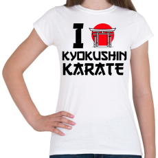 PRINTFASHION I love Kyokushin Karate - Női póló - Fehér