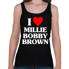 PRINTFASHION I LOVE MILLIE BOBBY BROWN - Női atléta - Fekete női trikó