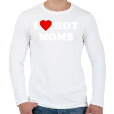 PRINTFASHION I love Mom - Férfi hosszú ujjú póló - Fehér