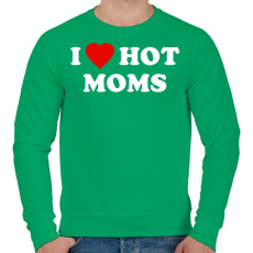 PRINTFASHION I love Mom - Férfi pulóver - Zöld