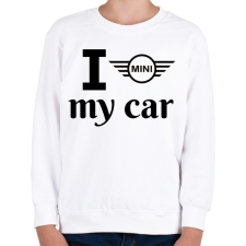 PRINTFASHION I love my car - Gyerek pulóver - Fehér gyerek pulóver, kardigán