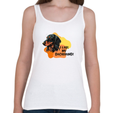 PRINTFASHION I love my dachshund - Női atléta - Fehér