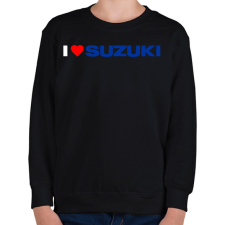 PRINTFASHION I love my Suzuki - Gyerek pulóver - Fekete gyerek pulóver, kardigán