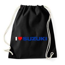 PRINTFASHION I love my Suzuki - Sportzsák, Tornazsák - Fekete tornazsák