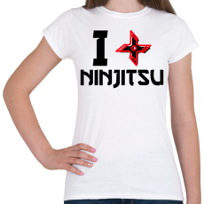 PRINTFASHION I love Ninjutsu - Női póló - Fehér