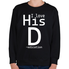 PRINTFASHION I love - női - Gyerek pulóver - Fekete gyerek pulóver, kardigán