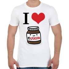 PRINTFASHION I love nutella - Férfi póló - Fehér férfi póló