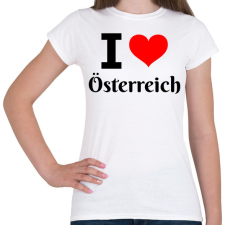 PRINTFASHION I love Österreich - Női póló - Fehér női póló