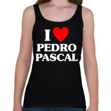 PRINTFASHION I Love Pedro Pascal - Női atléta - Fekete