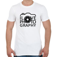 PRINTFASHION I love photography - Férfi póló - Fehér