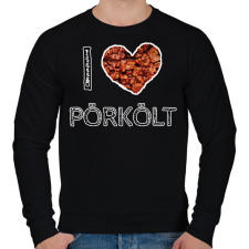 PRINTFASHION I love pörkölt - Férfi pulóver - Fekete női pulóver, kardigán