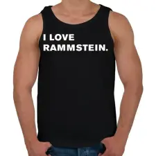 PRINTFASHION I love Rammstein. - Férfi atléta - Fekete atléta, trikó