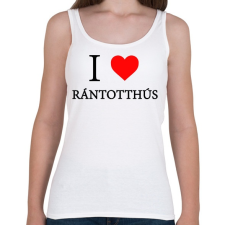 PRINTFASHION I love rántotthusi - Női atléta - Fehér női trikó
