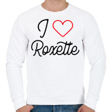 PRINTFASHION I love Roxette 2 - Férfi pulóver - Fehér