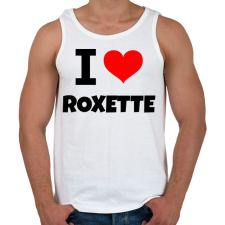 PRINTFASHION i LOVE ROXETTE - Férfi atléta - Fehér atléta, trikó