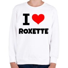 PRINTFASHION i LOVE ROXETTE - Gyerek pulóver - Fehér