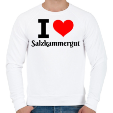 PRINTFASHION I love Salzkammergut - Férfi pulóver - Fehér