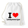 PRINTFASHION I love Salzkammergut - Sportzsák, Tornazsák - Fehér
