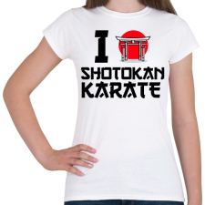 PRINTFASHION I love Shotokan Karate - Női póló - Fehér női póló