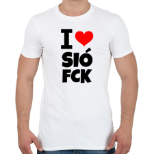 PRINTFASHION I love SióFCK - Férfi póló - Fehér férfi póló