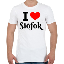 PRINTFASHION I love Siófok - Férfi póló - Fehér férfi póló