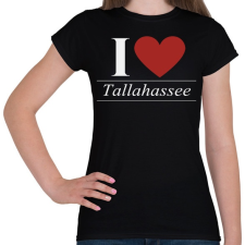 PRINTFASHION I love tallahassee - Női póló - Fekete női póló