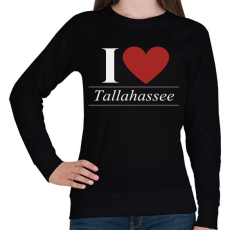 PRINTFASHION I love tallahassee - Női pulóver - Fekete