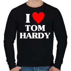 PRINTFASHION I LOVE TOM HARDY - Férfi pulóver - Fekete