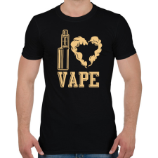 PRINTFASHION I love vape - Férfi póló - Fekete férfi póló