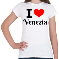 PRINTFASHION I love Venezia - Női póló - Fehér
