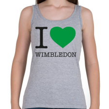 PRINTFASHION I love Wimbledon - Női atléta - Sport szürke női trikó