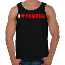 PRINTFASHION I love Yamaha - Férfi atléta - Fekete atléta, trikó