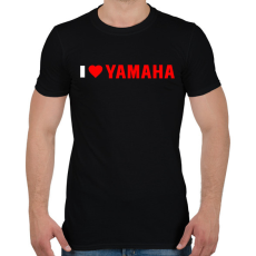 PRINTFASHION I love Yamaha - Férfi póló - Fekete