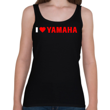 PRINTFASHION I love Yamaha - Női atléta - Fekete női trikó