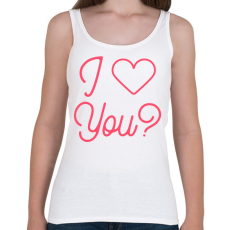 PRINTFASHION I love you - Női atléta - Fehér