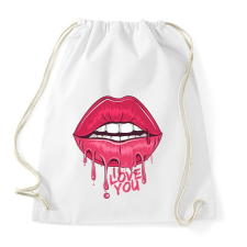 PRINTFASHION I love you - Sportzsák, Tornazsák - Fehér tornazsák
